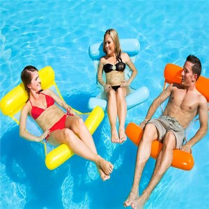 Flotador de piscina inflable para adultos, hamaca de la piscina (silla de montar, drifter, silla de salón), silla de la piscina de verano, salón de agua portátil
